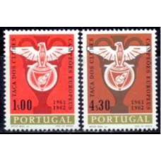 POR0914N-SÉRIE DUPLA VITÓRIA DO BENFICA DE LISBOA NA COPA EUROPEIA DE CLUBES CAMPEÕES - PORTUGAL - 1963 - N