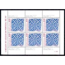 POR1506MF-MINIFOLHA 5 SÉCULOS DO AZULEJO EM PORTUGAL I - PORTUGAL - 1981 - MINT