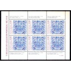 POR1590MF-MINIFOLHA 5 SÉCULOS DO AZULEJO EM PORTUGAL XI - PORTUGAL - 1983 - MINT