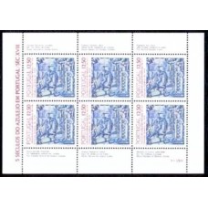 POR1593MF-MINIFOLHA 5 SÉCULOS DO AZULEJO EM PORTUGAL XII - PORTUGAL - 1983 - MINT