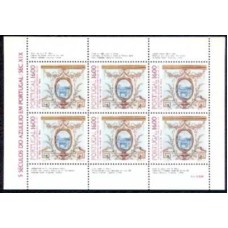 POR1618MF-MINIFOLHA 5 SÉCULOS DO AZULEJO EM PORTUGAL XIV - PORTUGAL - 1984 - MINT