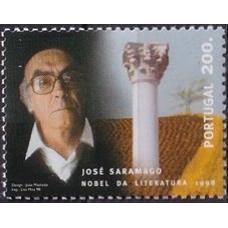 POR2299M-SELO JOSÉ SARAMAGO, NOBEL DE LITERATURA (DO BLOCO) - PORTUGAL - 1998 - MINT