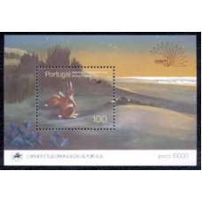 PORB049N-BLOCO RESERVAS E PARQUES NATURAIS - DUNAS DE SÃO JACINTO - PORTUGAL - 1985 - N