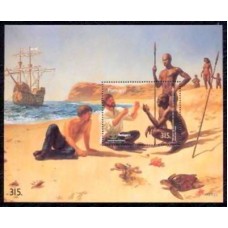 PORB136M-BLOCO 500 ANOS DO DESCOBRIMENTO DA ROTA MARÍTIMA PARA AS ÍNDIAS II - PORTUGAL - 1997 - MINT