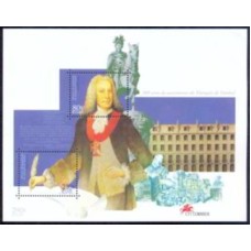 PORB155M-BLOCO 30O ANOS DE NASCIMENTO DO MARQUÊS DE POMBAL - PORTUGAL - 1999 - MINT