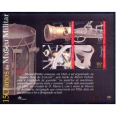 PORB176M-BLOCO 150 ANOS DO MUSEU MILITAR - PORTUGAL - 2001 - MINT