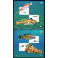 PORB251M-SÉRIE 2 BLOCOS FAUNA MARINHA - PORTUGAL - 2006 - MINT