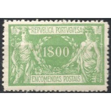 PORE012N-SELO ENCOMENDAS POSTAIS, 1E - PORTUGAL - 1920/21 - N