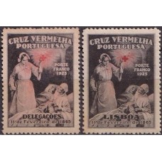 PORFR024N-SÉRIE FRANQUIA CRUZ VERMELHA PORTUGUESA - PORTUGAL - 1926 - N