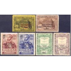 PORFR026N-SÉRIE FRANQUIA CAMÕES COM SOBRECARGA CRUZ VERMELHA - PORTUGAL - 1927 - N
