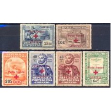 PORFR059N-SÉRIE FRANQUIA CAMÕES COM SOBRECARGA PORTE FRANCO - PORTUGAL - 1932 - N