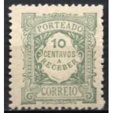 PORX030M-SELO TAXA, 10C - PORTUGAL - 1922/27 - MINT