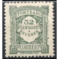 PORX035N-SELO TAXA, 32C - PORTUGAL - 1922/27 - N