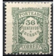 PORX036N-SELO TAXA, 36C - PORTUGAL - 1922/27 - N