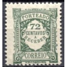 PORX041N-SELO TAXA, 72C - PORTUGAL - 1922/27 - N