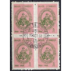 QC0606.03-QUADRA CENTENÁRIO DO LICEU LITERÁRIO PORTUGUÊS - 1968 - CPD GUANABARA