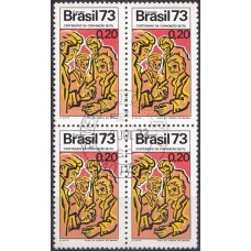 QC0787.02-QUADRA ACONTECIMENTOS HISTÓRICOS, CENTENÁRIO DA CONVENÇÃO DE ITU - 1973 - CPD SÃO PAULO
