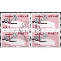QC0801.02-QUADRA CAMPANHA DA PROTEÇÃO NACIONAL, PATRIMÔNIO CULTURAL - 1973 - CPD SÃO PAULO QC0801.02-QUADRA CAMPANHA DA PROTEÇÃO NACIONAL, PATRIMÔNIO CULTURAL - 1973 - CPD SÃO PAULO