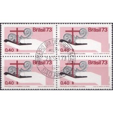 QC0801.02-QUADRA CAMPANHA DA PROTEÇÃO NACIONAL, PATRIMÔNIO CULTURAL - 1973 - CPD SÃO PAULO