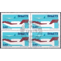 QC0802.02-QUADRA CAMPANHA DA PROTEÇÃO NACIONAL, PROTEÇÃO AO VOO - 1973 - CPD SÃO PAULO QC0802.02-QUADRA CAMPANHA DA PROTEÇÃO NACIONAL, PROTEÇÃO AO VOO - 1973 - CPD SÃO PAULO