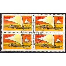 QC0821.01-QUADRA EMBARCAÇÕES TÍPICAS BRASILEIRAS, JANGADA - 1973 - CPD SÃO PAULO