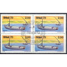 QC0822.01-QUADRA EMBARCAÇÕES TÍPICAS BRASILEIRAS, SAVEIRO - 1973 - CPD SÃO PAULO