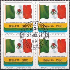 QC0852.01-QUADRA VISITA DO PRESIDENTE DO MÉXICO LUIS ECHEVERRIA ALVAREZ - 1974 - CPD SÃO PAULO