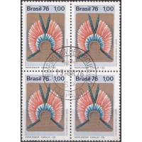 QC0929.01-QUADRA PRESERVAÇÃO DA CULTURA INDÍGENA NO BRASIL, RESPLENDOR KARAJÁ - 1976 - CPD SÃO PAULO QC0929.01-QUADRA PRESERVAÇÃO DA CULTURA INDÍGENA NO BRASIL, RESPLENDOR KARAJÁ - 1976 - CPD SÃO PAULO