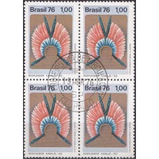QC0929.01-QUADRA PRESERVAÇÃO DA CULTURA INDÍGENA NO BRASIL, RESPLENDOR KARAJÁ - 1976 - CPD SÃO PAULO