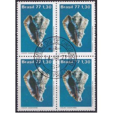 QC0992.01-QUADRA MOLUSCOS DO BRASIL, VASUM - 1977 - CPD SÃO PAULO