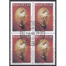 QC0993.01-QUADRA MOLUSCOS DO BRASIL, STROMBUS - 1977 - CPD SÃO PAULO