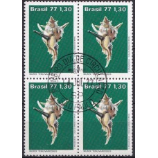 QC0994.01-QUADRA MOLUSCOS DO BRASIL, MUREX - 1977 - CPD SÃO PAULO
