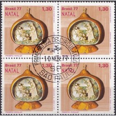 QC1013.28-QUADRA NATAL - PRESÉPIOS POPULARES, 1,30 - 1977 - CPD SÃO PAULO