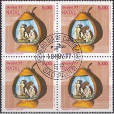 QC1015.28-QUADRA NATAL - PRESÉPIOS POPULARES, 5,00 - 1977 - CPD SÃO PAULO