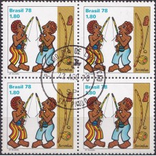 QC1048.28-QUADRA FOLCLORE BRASILEIRO - INSTRUMENTOS MUSICAIS, BERIMBAU - 1978 - CPD SÃO PAULO