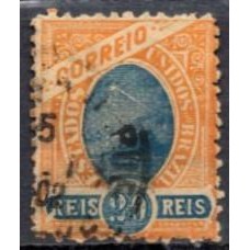 RE0082U.01-SELO MADRUGADA REPUBLICANA, 20 RÉIS DENTEAÇÃO 11 - 1894 - U