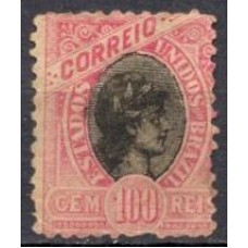 RE0084N.05-SELO MADRUGADA REPUBLICANA, 100 RÉIS DENTEAÇÃO 11 - 1894 - N