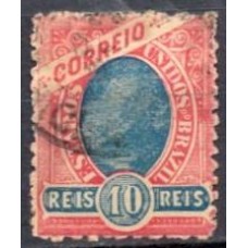 RE0091U.03-SELO MADRUGADA REPUBLICANA, 10 RÉIS DENTEAÇÃO 11 - 1897 - U