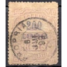 RE0125U.02-SELO JORNAIS DE 1890 SOBRESTAMPADOS, 200/100 RÉIS LILÁS - 1898 - U