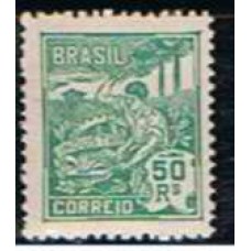 RE0177N-SELO VOVÓ PARTE 1, 50 RÉIS VERDE SEM FILIGRANA - 1920 - N