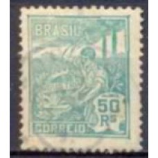 RE0177U-SELO VOVÓ PARTE 1, 50 RÉIS VERDE SEM FILIGRANA - 1920 - U