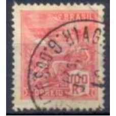 RE0180U-SELO VOVÓ PARTE 1, 100 RÉIS VERMELHO SEM FILIGRANA - 1920 - U