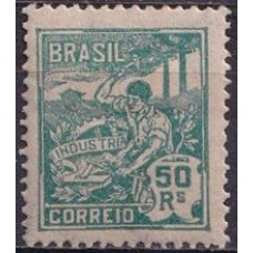 RE0193N-SELO VOVÓ PARTE 1, 50 RÉIS VERDE FILIGRANA 'D' - 1921/28 - N