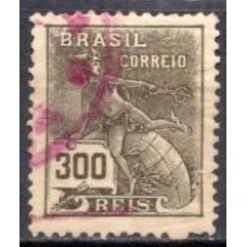 RE0201U-SELO VOVÓ PARTE 1, 300 RÉIS FILIGRANA 'D' - 1921/28 - U