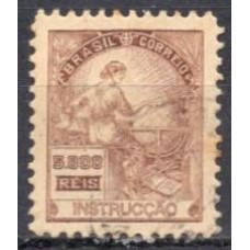 RE0208U.02-SELO VOVÓ PARTE 1, 5.000 RÉIS FILIGRANA 'D' - 1921/28 - U