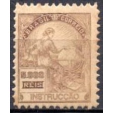 RE0239N.03-SELO VOVÓ PARTE 1, 5.000 RÉIS INSTRUÇÃO FILIGRANA 'F' - 1924/32 - N