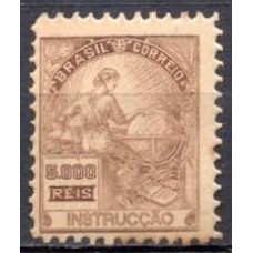 RE0239N.04-SELO VOVÓ PARTE 1, 5.000 RÉIS INSTRUÇÃO FILIGRANA 'F' - 1924/32 - N