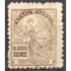 RE0239U.03-SELO VOVÓ PARTE 1, 5.000 RÉIS INSTRUÇÃO FILIGRANA 'F' - 1924/32 - U
