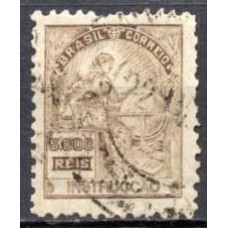 RE0239U.04-SELO VOVÓ PARTE 1, 5.000 RÉIS INSTRUÇÃO FILIGRANA 'F' - 1924/32 - U