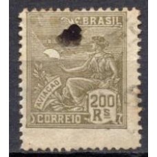 RE0245U-SELO VOVÓ PARTE 2, 200 RÉIS FILIGRANA 'D' - 1928 - U